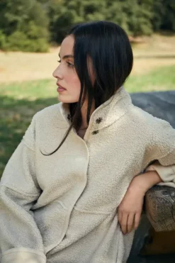 Velvet By Graham & Spencer ALBANY REVERSIBLE LUX SHERPA COAT