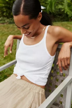 Velvet By Graham & Spencer FAE LINEN A-LINE SKIRT