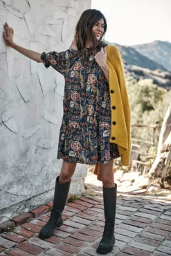 Velvet By Graham & Spencer TORY PRINTED DRESS