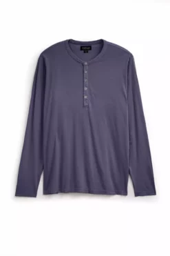 Velvet By Graham & Spencer ALVARO COTTON JERSEY HENLEY Mens