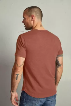 Velvet By Graham & Spencer Mens AMARO CREW NECK SLUB TEE