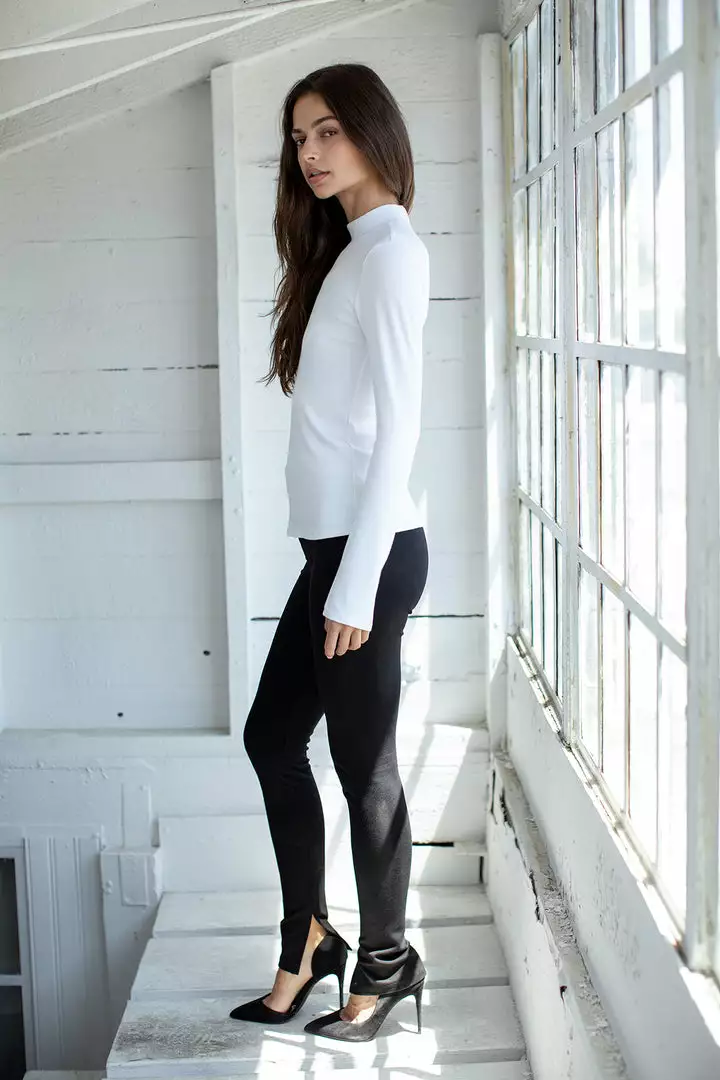 Velvet By Graham & Spencer Womens ARIELLA MOCK NECK TOP 3 Velvet By Graham & Spencer Womens ARIELLA MOCK NECK TOP