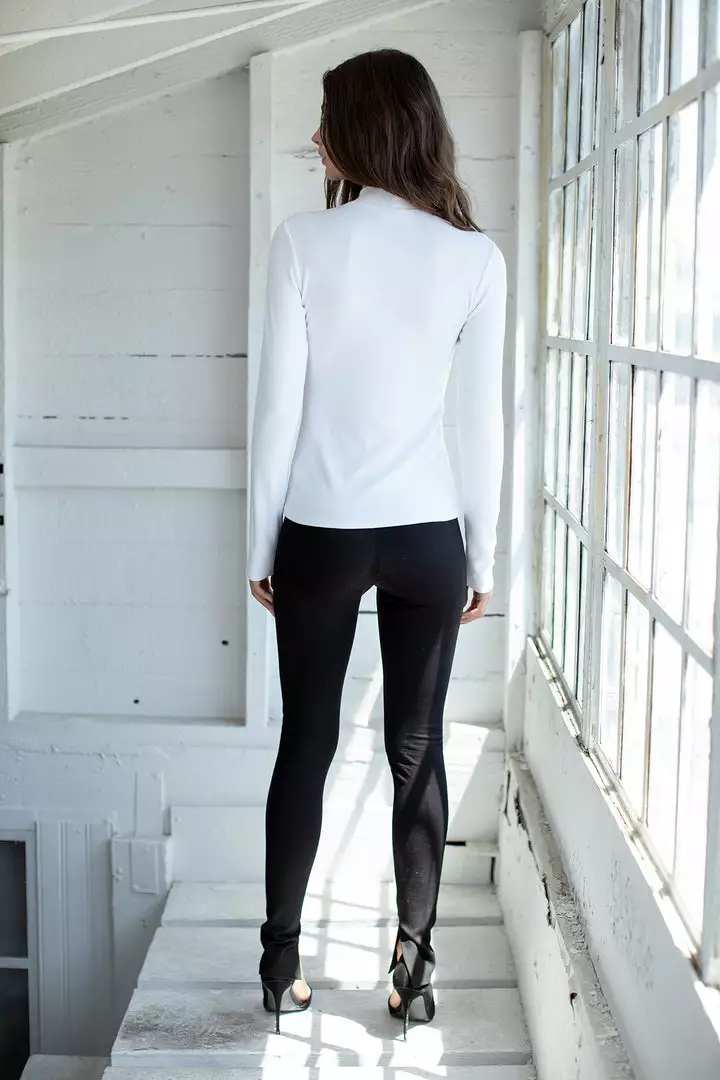 Velvet By Graham & Spencer Womens ARIELLA MOCK NECK TOP 4 Velvet By Graham & Spencer Womens ARIELLA MOCK NECK TOP