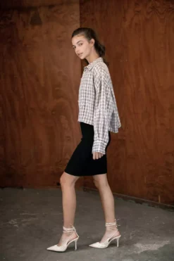 Velvet By Graham & Spencer ATHENA BUTTON-UP TOP Womens