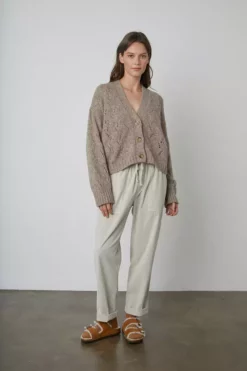 Velvet By Graham & Spencer BETH BUTTON FRONT CARDIGAN