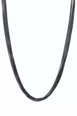 Sloan Studio BLACK RHODIUM NECKLACE BY SLOAN Womens