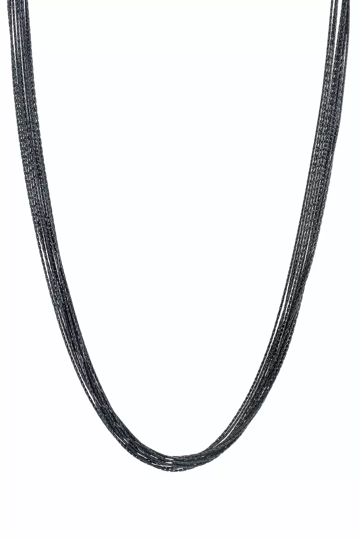 Sloan Studio BLACK RHODIUM NECKLACE BY SLOAN Womens 1 Sloan Studio BLACK RHODIUM NECKLACE BY SLOAN Womens