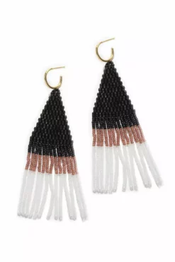 FRANJA BEADED FRINGE EARRINGS BY BLUMA PROJECT Womens 27 FRANJA BEADED FRINGE EARRINGS BY BLUMA PROJECT Womens