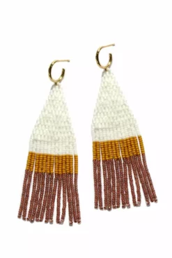 FRANJA BEADED FRINGE EARRINGS BY BLUMA PROJECT Womens 29 FRANJA BEADED FRINGE EARRINGS BY BLUMA PROJECT Womens