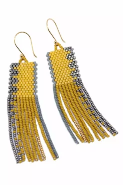 Velvet By Graham & Spencer PAOLA BEADED FRINGE EARRINGS BY BLUMA PROJECT