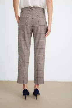 Velvet By Graham & Spencer ABIGAIL PLAID STRAIGHT LEG PANT