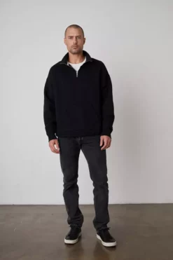Velvet By Graham & Spencer Mens BALDWIN QUARTER-ZIP SWEATSHIRT 11 Velvet By Graham & Spencer Mens BALDWIN QUARTER-ZIP SWEATSHIRT