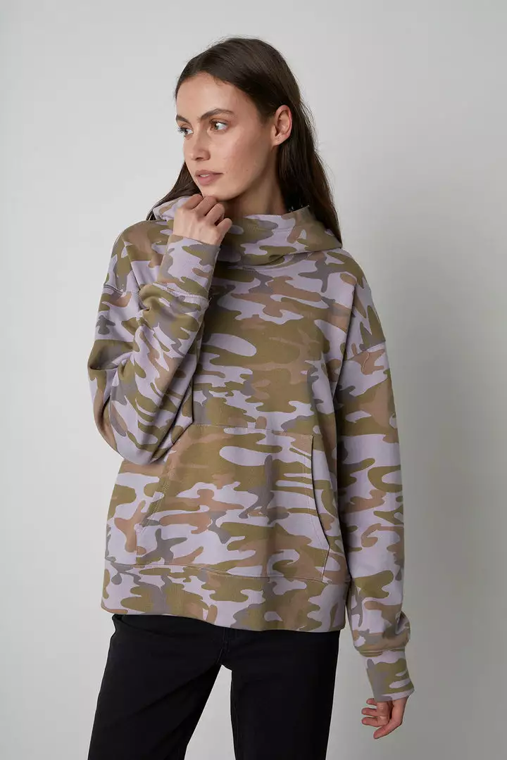 Velvet By Graham & Spencer HAYDEN CAMO HOODIE Womens 1 Velvet By Graham & Spencer HAYDEN CAMO HOODIE Womens