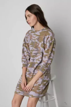 Velvet By Graham & Spencer PIPER CAMO DRESS