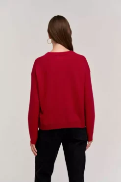 Velvet By Graham & Spencer BRYNNE CASHMERE CREW NECK SWEATER
