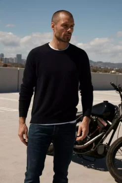 Velvet By Graham & Spencer BIRCH CASHMERE SWEATER Mens