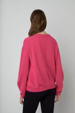 Velvet By Graham & Spencer BRYNNE CASHMERE CREW NECK SWEATER