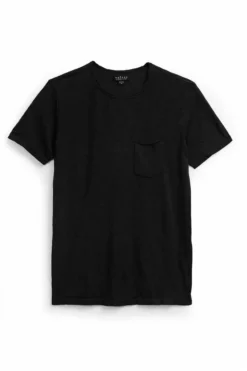 Velvet By Graham & Spencer Mens CHAD RAW EDGE COTTON SLUB POCKET TEE 76 Velvet By Graham & Spencer Mens CHAD RAW EDGE COTTON SLUB POCKET TEE
