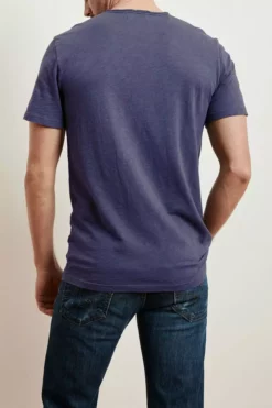 Velvet By Graham & Spencer Mens CHAD RAW EDGE COTTON SLUB POCKET TEE 95 Velvet By Graham & Spencer Mens CHAD RAW EDGE COTTON SLUB POCKET TEE