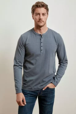 Velvet By Graham & Spencer BRIAN HEAVY JERSEY HENLEY