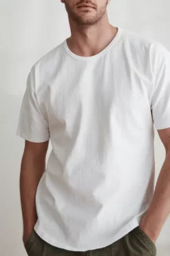Velvet By Graham & Spencer RICK COTTON JERSEY DROP SHOULDER CREW TEE