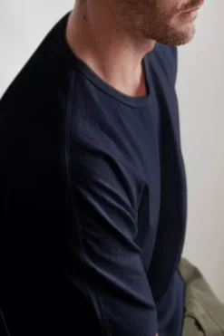 Velvet By Graham & Spencer RICK DROP SHOULDER CREW TEE Mens