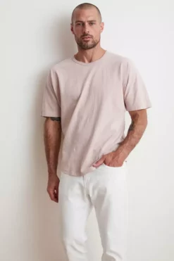 Velvet By Graham & Spencer RICK DROP SHOULDER CREW TEE Mens