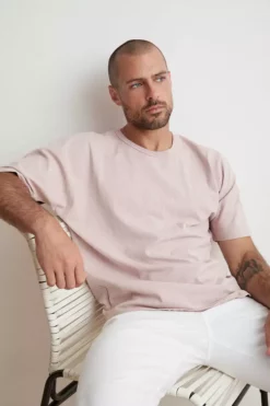 Velvet By Graham & Spencer RICK DROP SHOULDER CREW TEE Mens