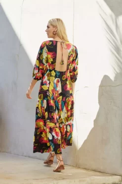 Velvet By Graham & Spencer CHLOE PRINTED MAXI DRESS