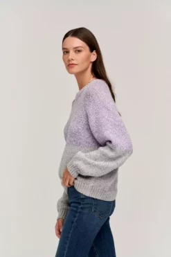 Velvet By Graham & Spencer SKYLAR COLORBLOCK SWEATER