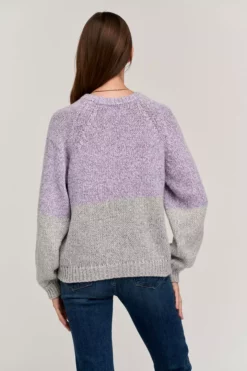 Velvet By Graham & Spencer SKYLAR COLORBLOCK SWEATER