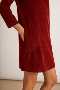 Velvet By Graham & Spencer LANA CORDUROY SHIRT DRESS