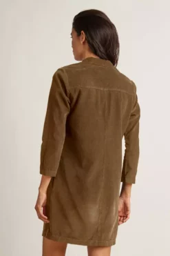 Velvet By Graham & Spencer LANA CORDUROY SHIRT DRESS