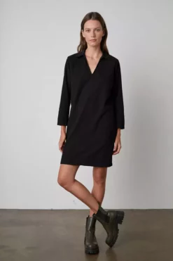 Velvet By Graham & Spencer LANA CORDUROY SHIRT DRESS