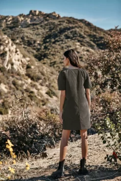 Velvet By Graham & Spencer Womens RYLEIGH CORDUROY DRESS