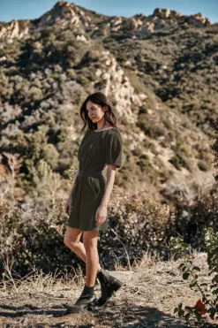 Velvet By Graham & Spencer Womens RYLEIGH CORDUROY DRESS