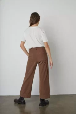 Velvet By Graham & Spencer VERA CORDUROY WIDE LEG PANT Womens