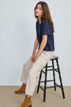Velvet By Graham & Spencer BEV COTTON CANVAS CARGO PANT Womens