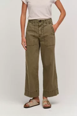 Velvet By Graham & Spencer Womens MYA COTTON CANVAS PANT 16 Velvet By Graham & Spencer Womens MYA COTTON CANVAS PANT
