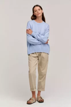 Velvet By Graham & Spencer Womens LAUREN CREW NECK SWEATER