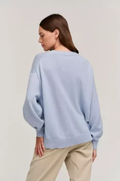 Velvet By Graham & Spencer Womens LAUREN CREW NECK SWEATER