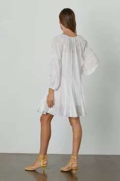 Velvet By Graham & Spencer Womens GRACIE COTTON EYELET DRESS