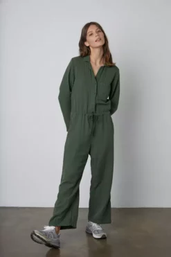 Velvet By Graham & Spencer ALISON COTTON GAUZE JUMPSUIT