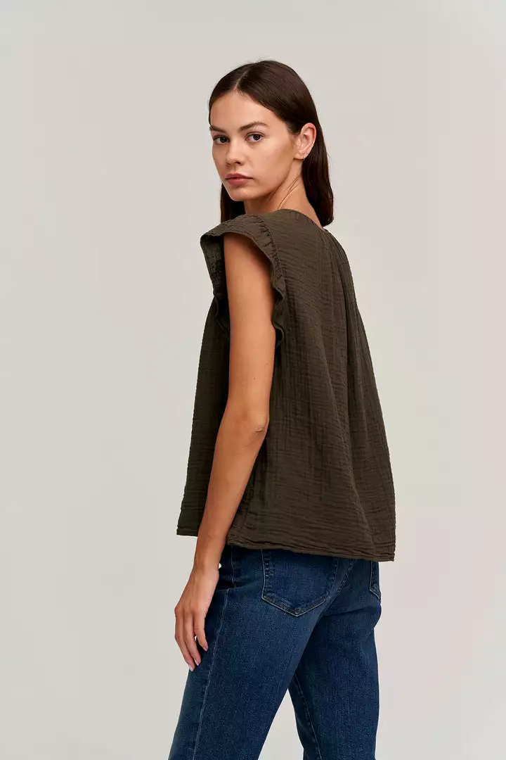 Velvet By Graham & Spencer BREANNA COTTON GAUZE TOP Womens 3 Velvet By Graham & Spencer BREANNA COTTON GAUZE TOP Womens
