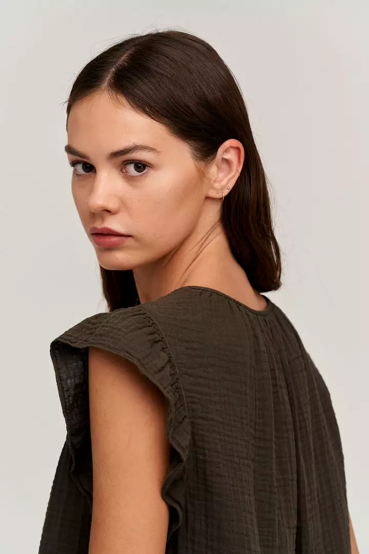 Velvet By Graham & Spencer BREANNA COTTON GAUZE TOP Womens 4 Velvet By Graham & Spencer BREANNA COTTON GAUZE TOP Womens