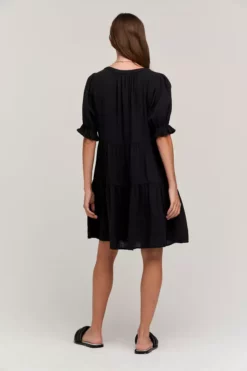 Velvet By Graham & Spencer Womens CLARISSA COTTON GAUZE TIERED DRESS