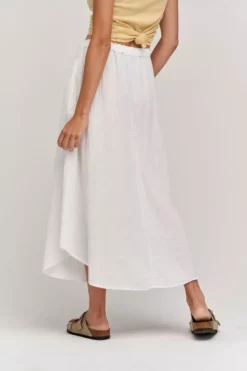 Velvet By Graham & Spencer DANA COTTON GAUZE MIDI SKIRT