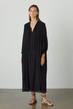Velvet By Graham & Spencer Womens FRANKIE COTTON GAUZE MAXI DRESS