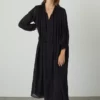 Velvet By Graham & Spencer Womens FRANKIE COTTON GAUZE MAXI DRESS