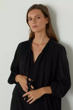 Velvet By Graham & Spencer Womens FRANKIE COTTON GAUZE MAXI DRESS